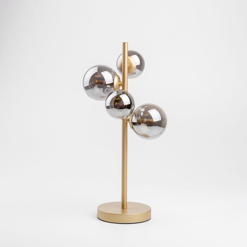 Brilagi - Lampe de table LED MILLA 4xG9/3W/230V doré/fumé