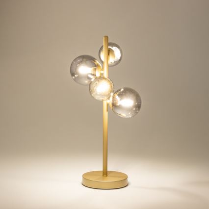 Brilagi - Lampe de table LED MILLA 4xG9/3W/230V doré/fumé