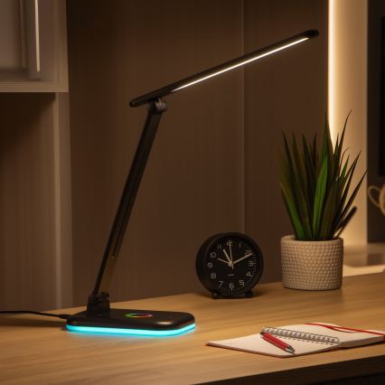 Brilagi - Lampe de table LED RGBW dimmable MODO LED/7W/5V 3000/4000/6500K noire