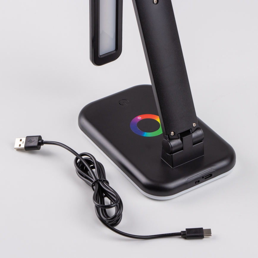 Brilagi - Lampe de table LED RGBW dimmable MODO LED/7W/5V 3000/4000/6500K noire