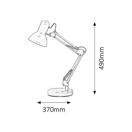 Brilagi - Lampe de table LED ROMERO 1xE27/10W/230V verte