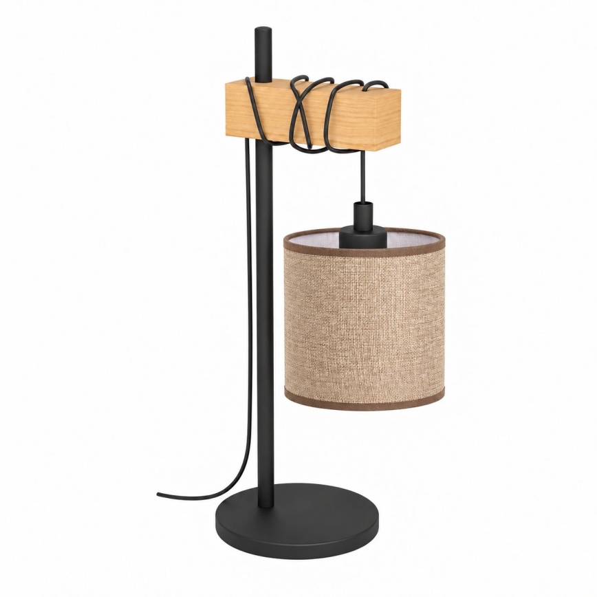 BRILAGI - Lampe de table NUBILA 1xE27/40W/230V marron/noir