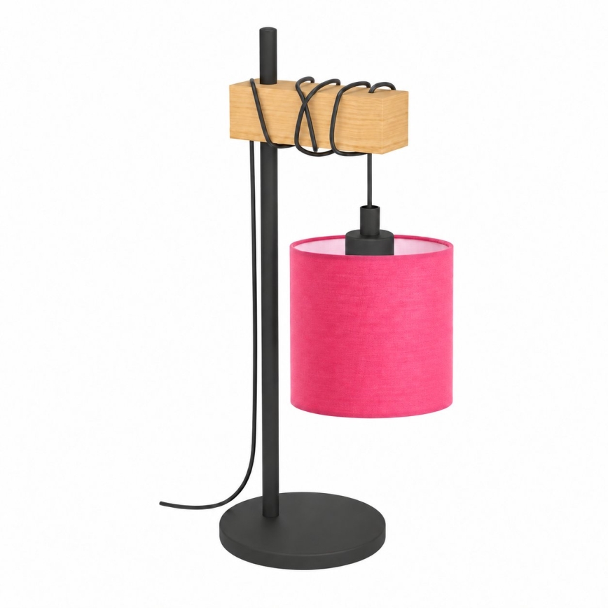 BRILAGI - Lampe de table NUBILA 1xE27/40W/230V marron/noir/rose
