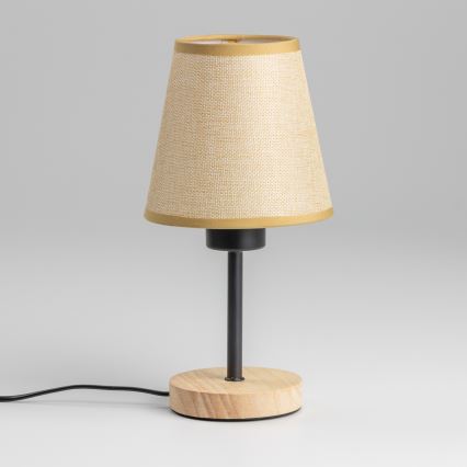 Brilagi - Lampe de table NUBILA WOOD 1xE27/25W/230V chêne/marron clair