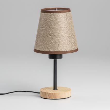 Brilagi - Lampe de table NUBILA WOOD 1xE27/25W/230V chêne/marron