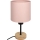 Brilagi - Lampe de table pour enfant BOBO WOOD 1xE27/25W/230V chêne/noir/rose