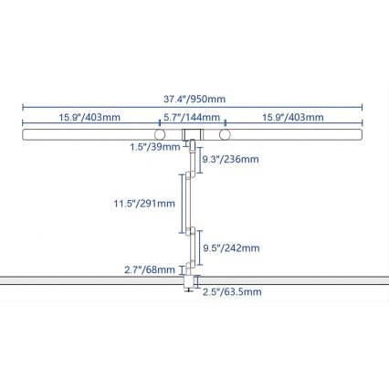Brilagi - Lampe de table tactile flexible à intensité variable VARIO LED/24W/230V 3000-6500K CRI 92 blanc
