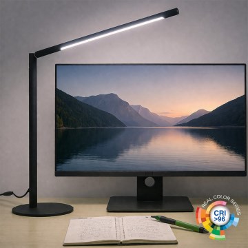 Brilagi - Lampe de table tactile dimmable VARIO LED/7W/230V 3000-6500K IRC 96 noire