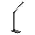 Brilagi - Lampe de table tactile LED dimmable avec charge sans fil QI MODO CHARGE LED/7W/5V 3000/4000/6000K noire