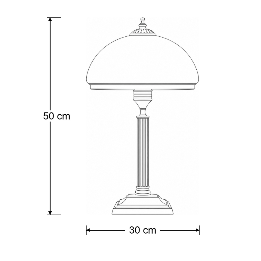 Brilagi - Lampe de table TAURUS 2xE14/11W/230V bronze