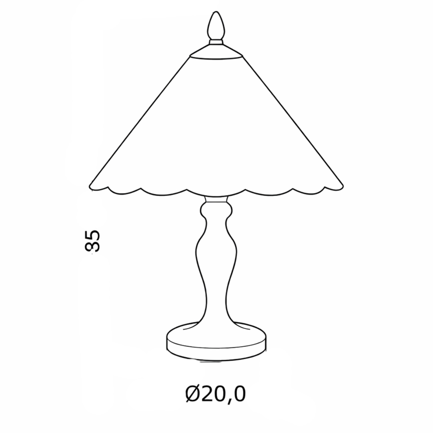 Brilagi - Lampe de table Tiffany en vitrail FOLIA 1xE27/60W/230V