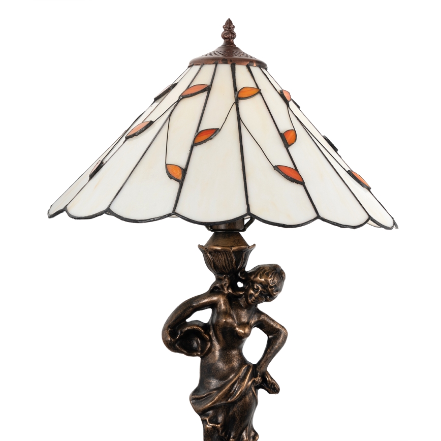 Brilagi - lampe de table Tiffany en vitrail FOLIA 1xE27/60W/230V