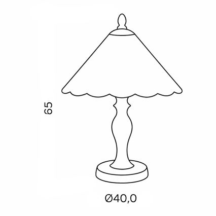 Brilagi - lampe de table Tiffany en vitrail FOLIA 1xE27/60W/230V