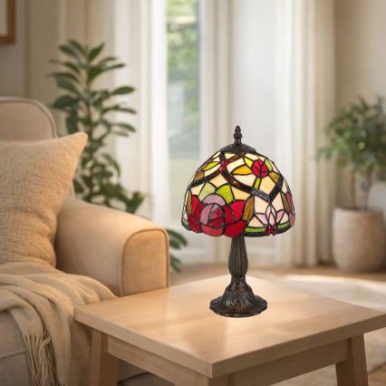 Brilagi - Lampe de table Tiffany en vitrail GARLAN 1xE14/40W/230V
