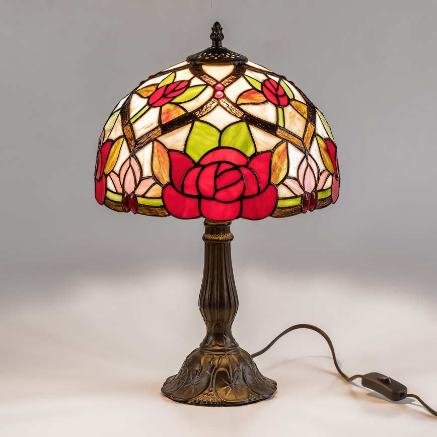 Brilagi - Lampe de table Tiffany en vitrail GARLAN 1xE27/40W/230V