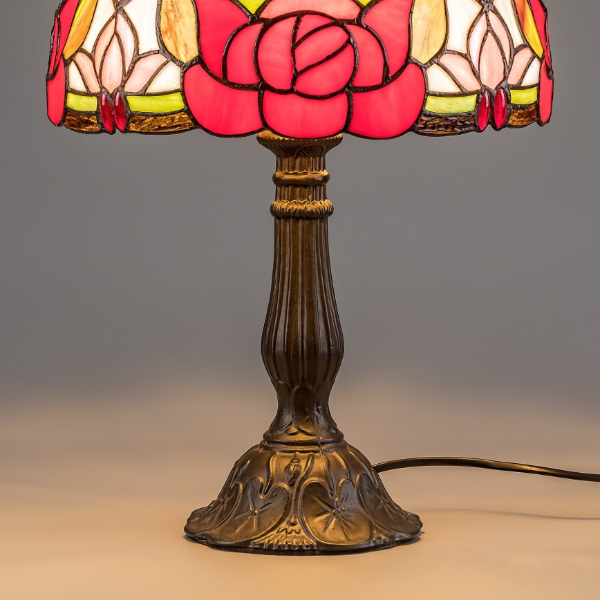 Brilagi - Lampe de table Tiffany en vitrail GARLAN 1xE27/40W/230V