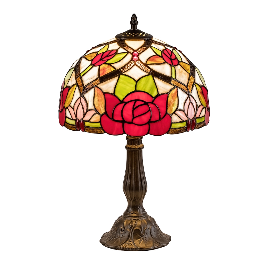 Brilagi - Lampe de table Tiffany en vitrail GARLAN 1xE27/40W/230V
