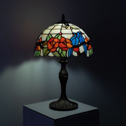Brilagi - lampe de table Tiffany en vitrail JUNGLE 1xE27/60W/230V