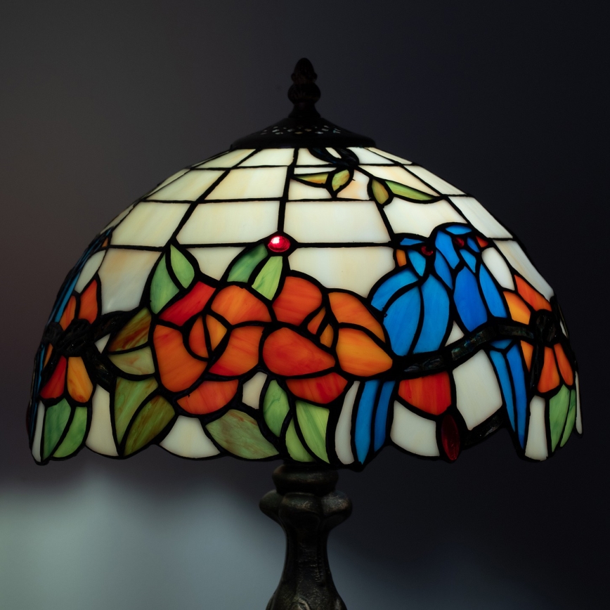 Brilagi - lampe de table Tiffany en vitrail JUNGLE 1xE27/60W/230V