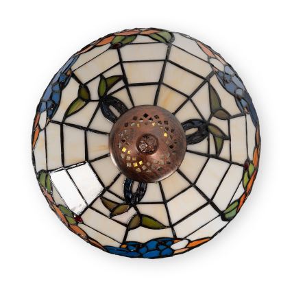 Brilagi - lampe de table Tiffany en vitrail JUNGLE 1xE27/60W/230V