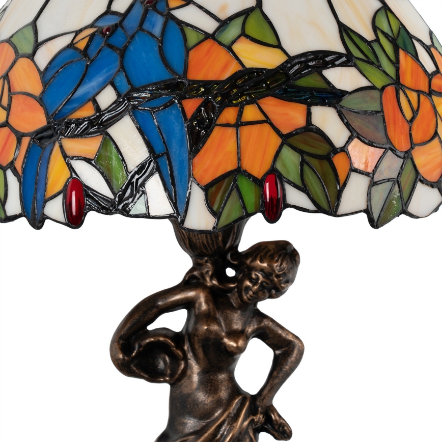 Brilagi - lampe de table Tiffany en vitrail JUNGLE 1xE27/60W/230V