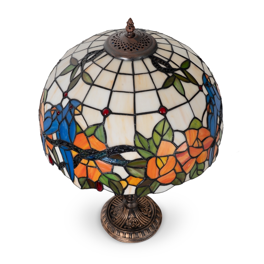 Brilagi - lampe de table Tiffany en vitrail JUNGLE 2xE27/60W/230V