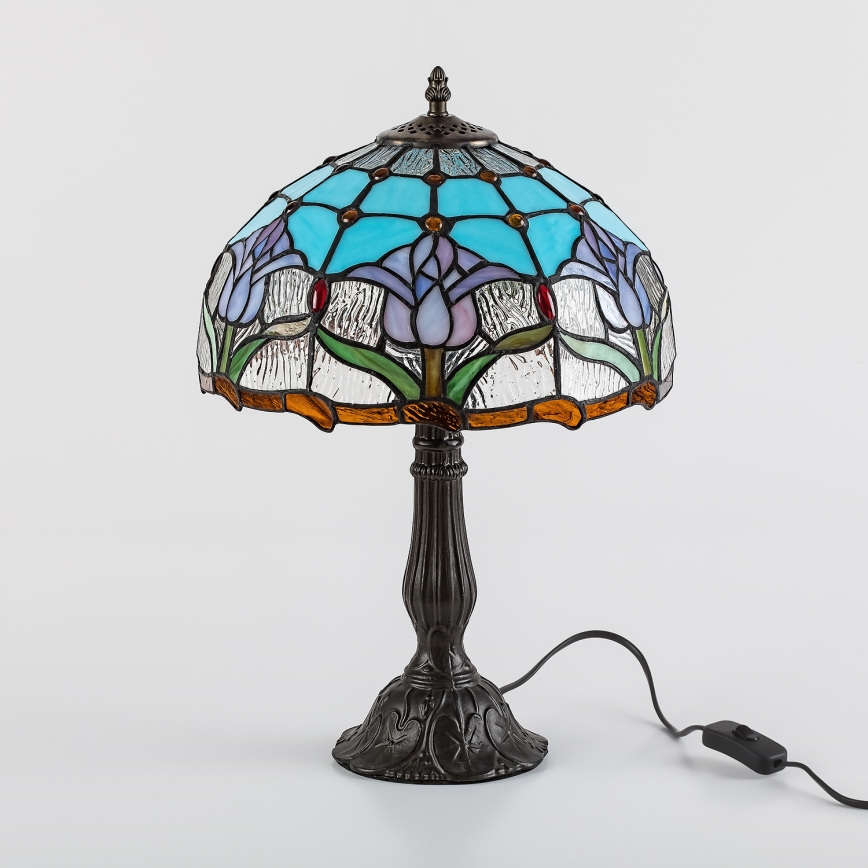 Brilagi - Lampe de table Tiffany en vitrail LORAS 1xE27/40W/230V