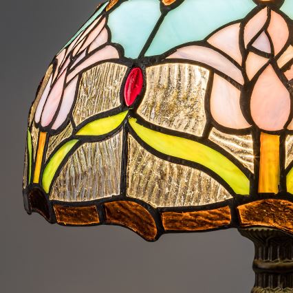 Brilagi - Lampe de table Tiffany en vitrail LORAS 1xE27/40W/230V