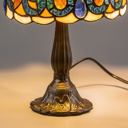 Brilagi - lampe de table Tiffany en vitrail LUISA 1xE14/40W/230V
