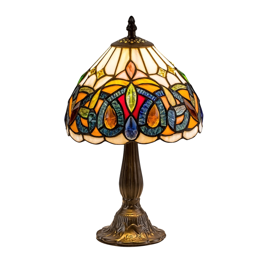 Brilagi - lampe de table Tiffany en vitrail LUISA 1xE14/40W/230V