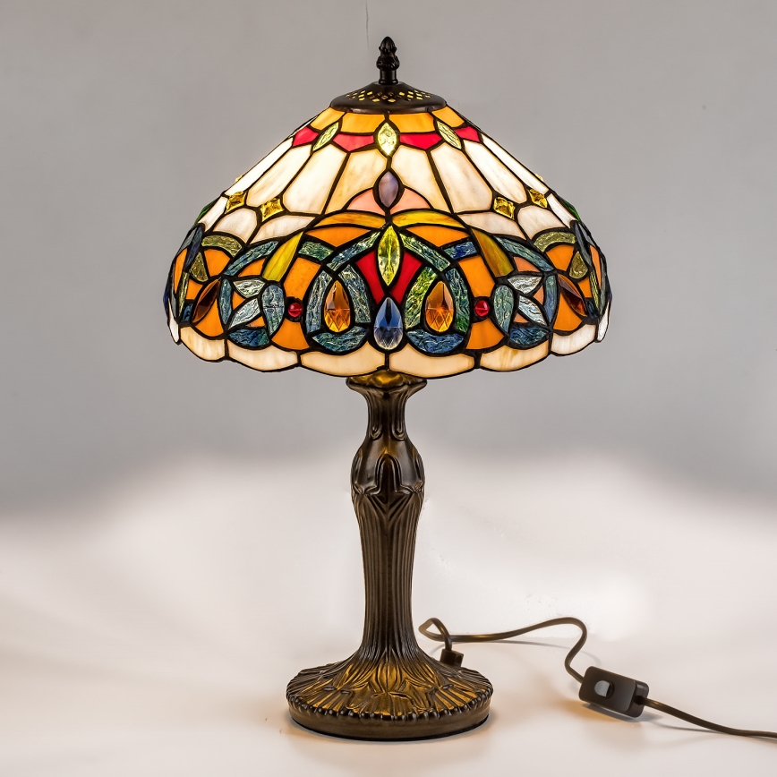 Brilagi - lampe de table Tiffany en vitrail LUISA 1xE27/40W/230V