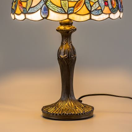 Brilagi - lampe de table Tiffany en vitrail LUISA 1xE27/40W/230V