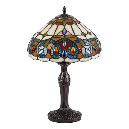 Brilagi - lampe de table Tiffany en vitrail LUISA 1xE27/40W/230V