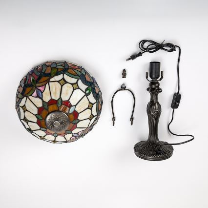 Brilagi - lampe de table Tiffany en vitrail LUISA 1xE27/40W/230V