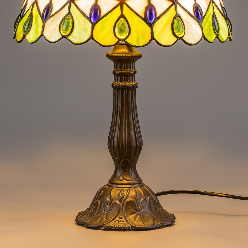 Brilagi - lampe de table Tiffany en vitrail MARGARET 1xE27/40W/230V