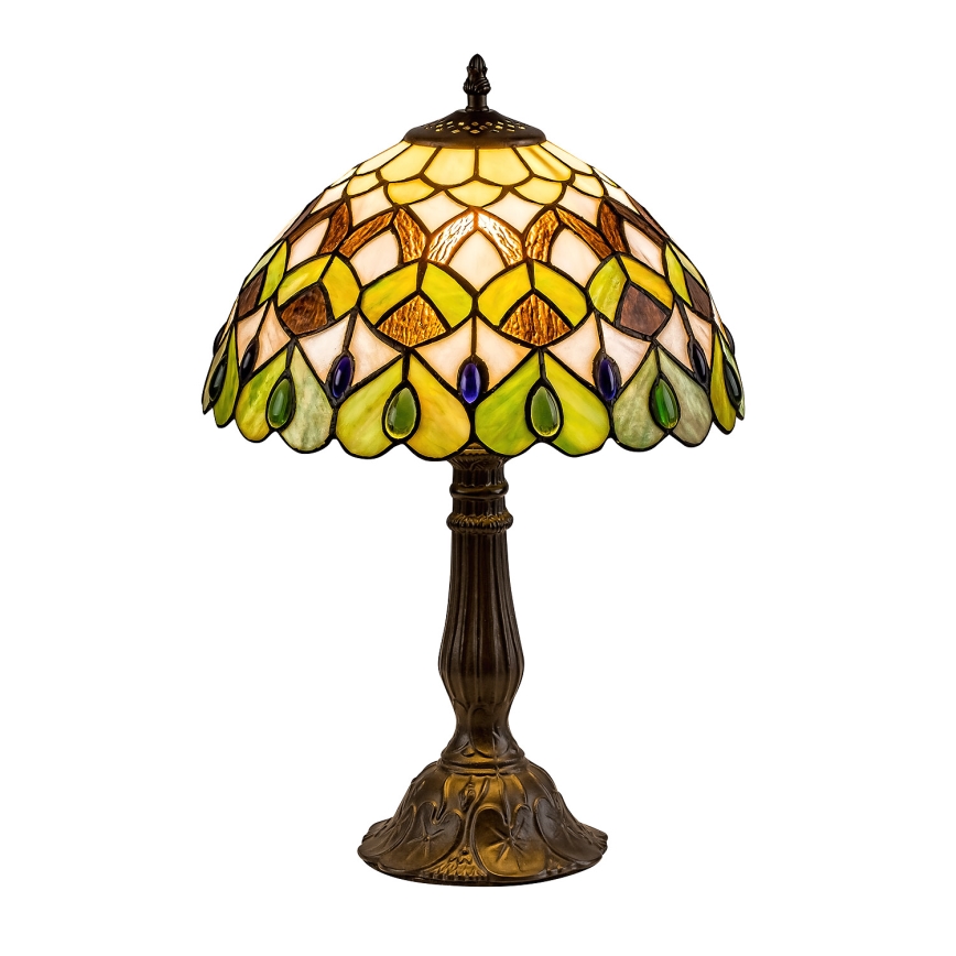 Brilagi - lampe de table Tiffany en vitrail MARGARET 1xE27/40W/230V