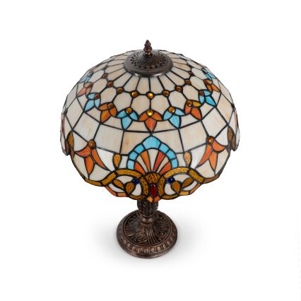 Brilagi - lampe de table Tiffany en vitrail MIRABELLA 2xE27/60W/230V