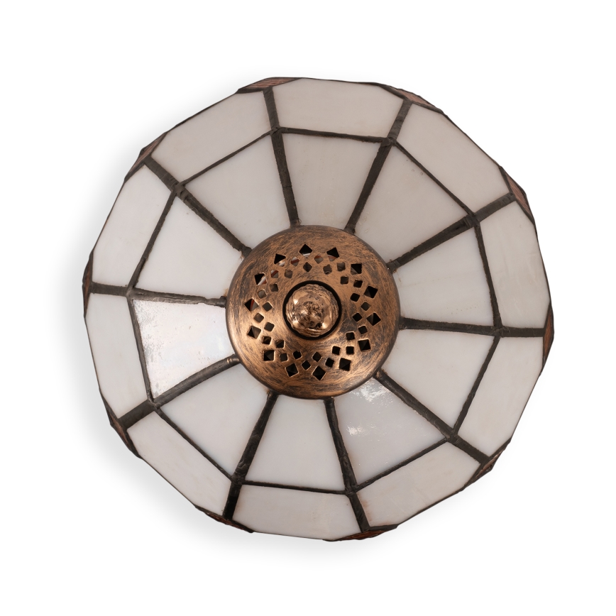 BRILAGI - Lampe de table Tiffany en vitrail SIENNA 1xE27/60W/230V