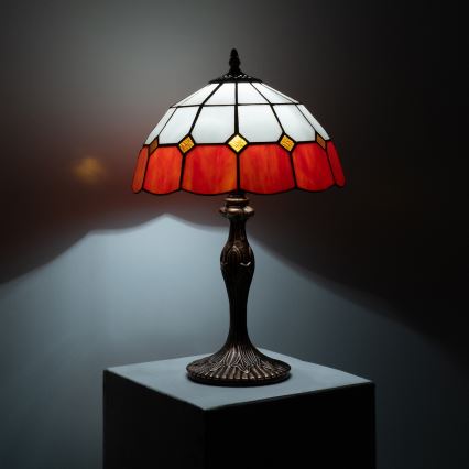 Brilagi - Lampe de table Tiffany en vitrail SIENNA 1xE27/60W/230V
