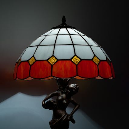 Brilagi - Lampe de table Tiffany en vitrail SIENNA 1xE27/60W/230V