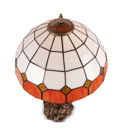 Brilagi - Lampe de table Tiffany en vitrail SIENNA 1xE27/60W/230V