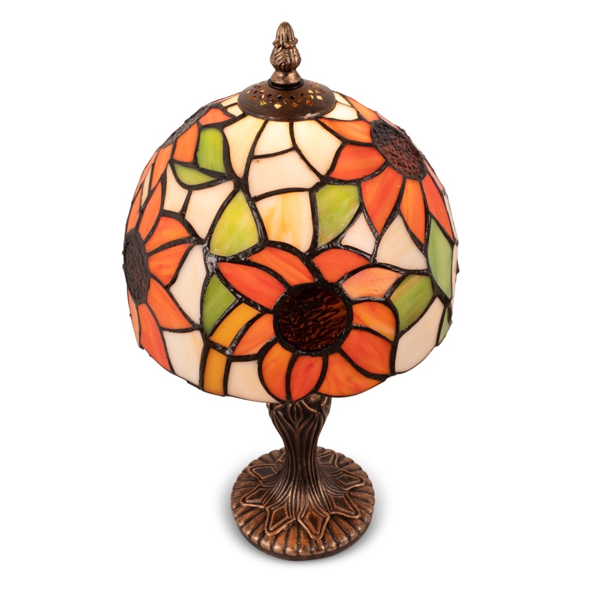 Brilagi - lampe de table Tiffany en vitrail SUNFLOWER 1xE27/60W/230V