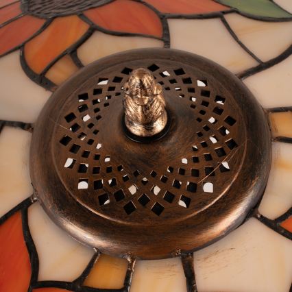 Brilagi - lampe de table Tiffany en vitrail SUNFLOWER 1xE27/60W/230V