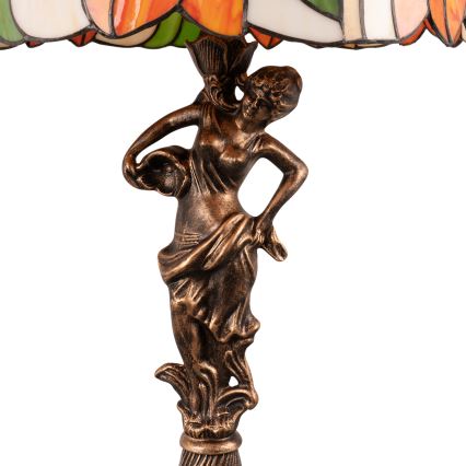 Brilagi - lampe de table Tiffany en vitrail SUNFLOWER 1xE27/60W/230V