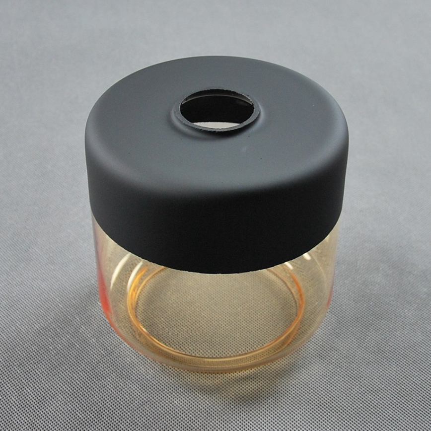 BRILAGI - Lampe de table WOOD GLASS 1xE27/40W/230V marron/noir/beige fumé