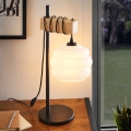 BRILAGI - Lampe de table WOOD GLASS 1xE27/40W/230V marron/noir/blanc