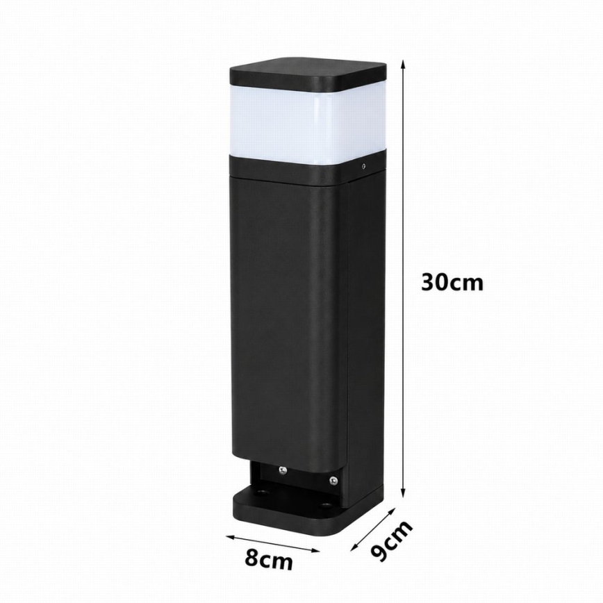 BRILAGI - Lampe d'extérieur à 2 prises SCHUKO PILLAR 1xG9/11W/230V IP44 noire