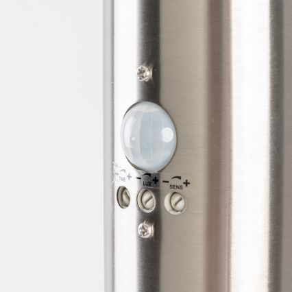 BRILAGI - Lampe extérieure ELIA avec détecteur de mouvement 1xE27/20W/230V IP44 50 cm chrome mat