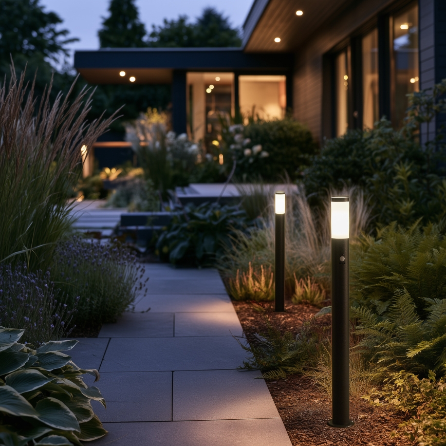BRILAGI - Lampe d'extérieur avec détecteur de mouvement ELIA 1xE27/20W/230V IP44 100 cm anthracite