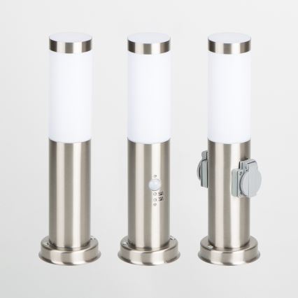 Brilagi - Lampe d'extérieur avec détecteur NOVA 1xE27/15W/230V 40 cm IP44 chrome mat